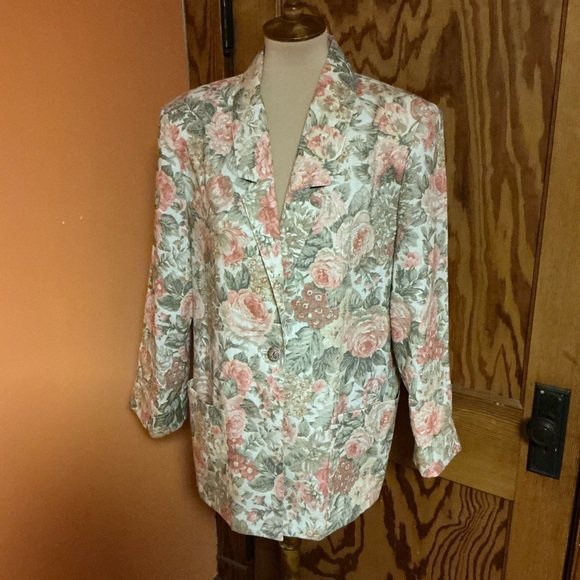 Vintage Cottagecore Floral Blazer Women’s Romantic Jacket - Picture 6 of 13